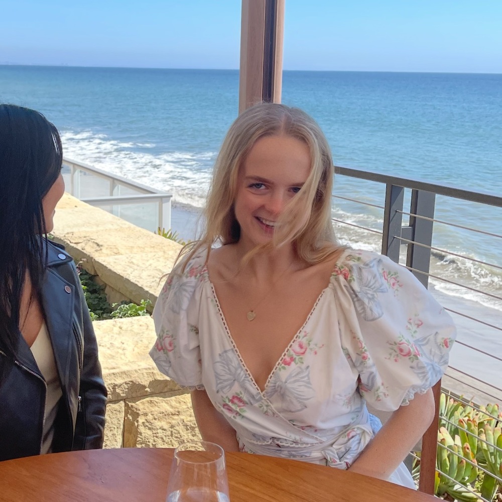 Loveshackfancy Rosa Beaux Print Dress in Blue